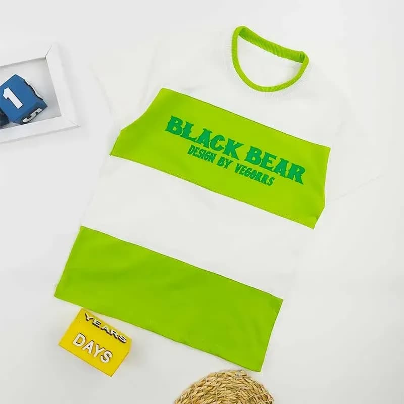 تیشرت پسرانه طرح BLACK یقه گرد پنبهای مناسب بهار و تابستان — تصویر ۱۲