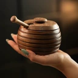 عسل خوری مدل Bee چوب گردو — تصویر ۲