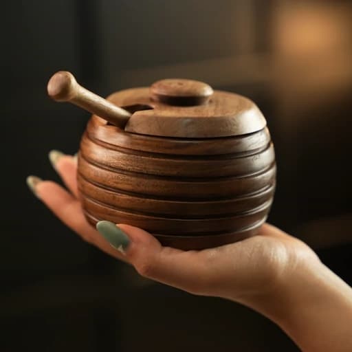 عسل خوری مدل Bee چوب گردو