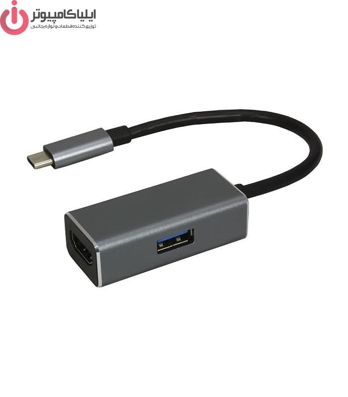 مبدل Type-C به USB3.0 + HDMI فرانت مدل FARANET FN-UC2HU300