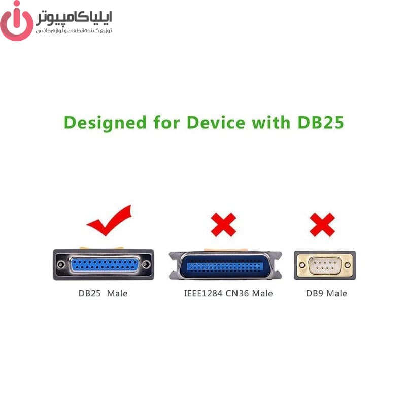 تبدیل USB2.0 به Paralell DB 25Pin مدل UGREEN US167-20224 — تصویر ۳