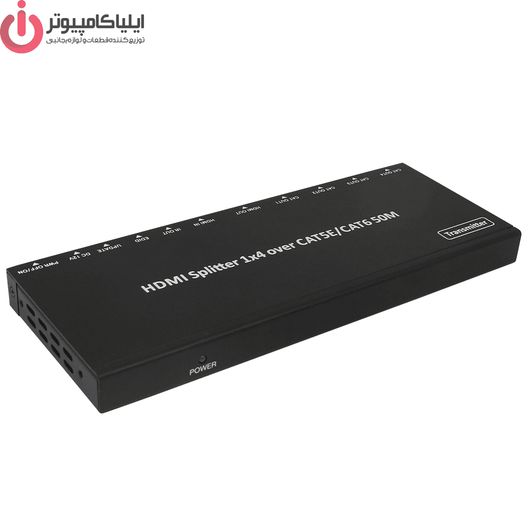 اسپليتر ۴ پورت HDMI همراه با ۴ عدد گيرنده ۵٠ متری فرانت مدل FARANET FN-V149
