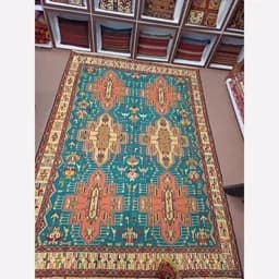 گلیم سوزنی پشم دستباف آذربایجان (6متری) پس کرایه — تصویر ۲