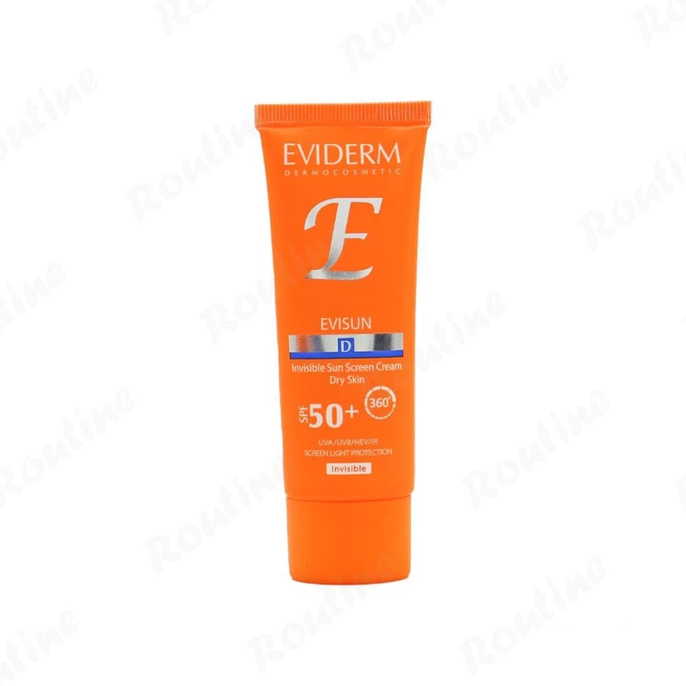 کرم ضد آفتاب SPF50 بی‌رنگ پوست خشک اویدرم