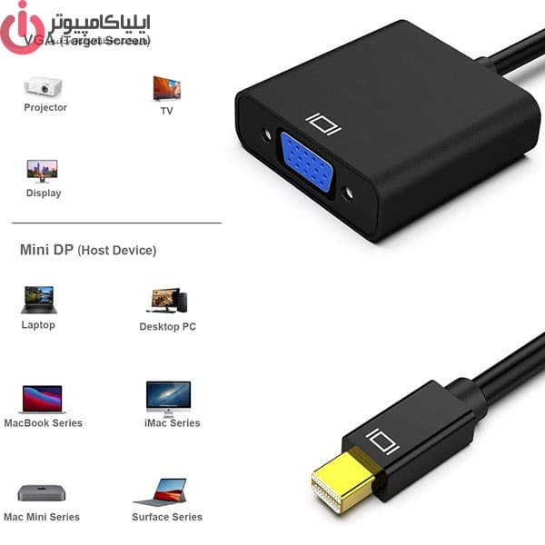 مبدل Mini Display Port به VGA مدل TC-Trust TC-MDP2V — تصویر ۷