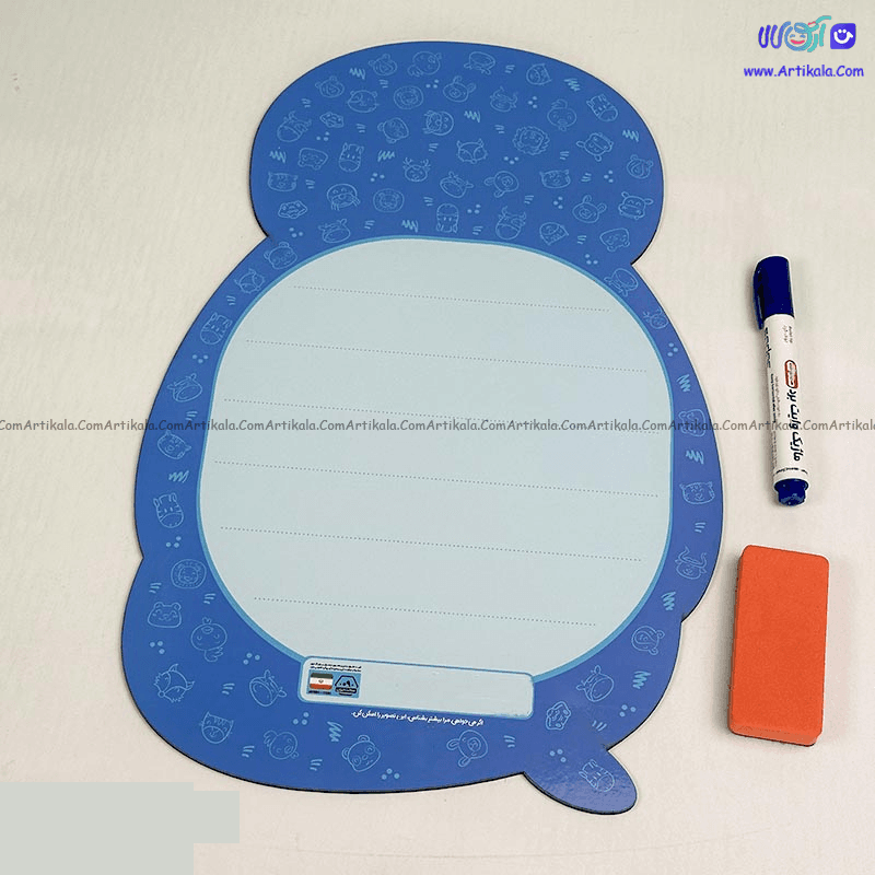 تخته وایت برد قندون طرح فوک 25 * 50 سانتی متر — تصویر ۲