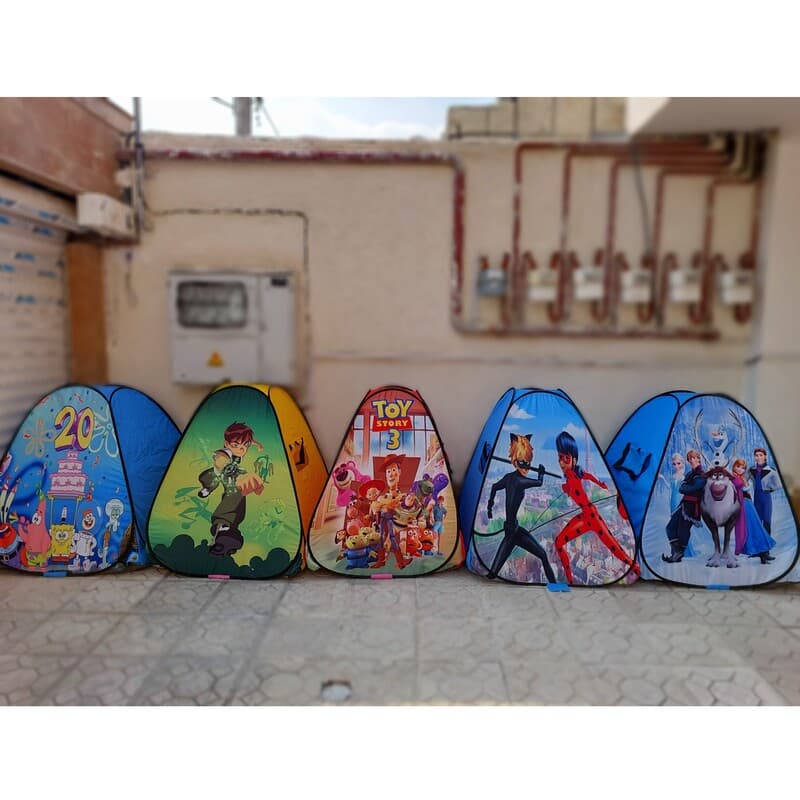چادر بازی مسافرتی کودک و نوجوان فنری اسب تک شاخ سایز 3 — تصویر ۶