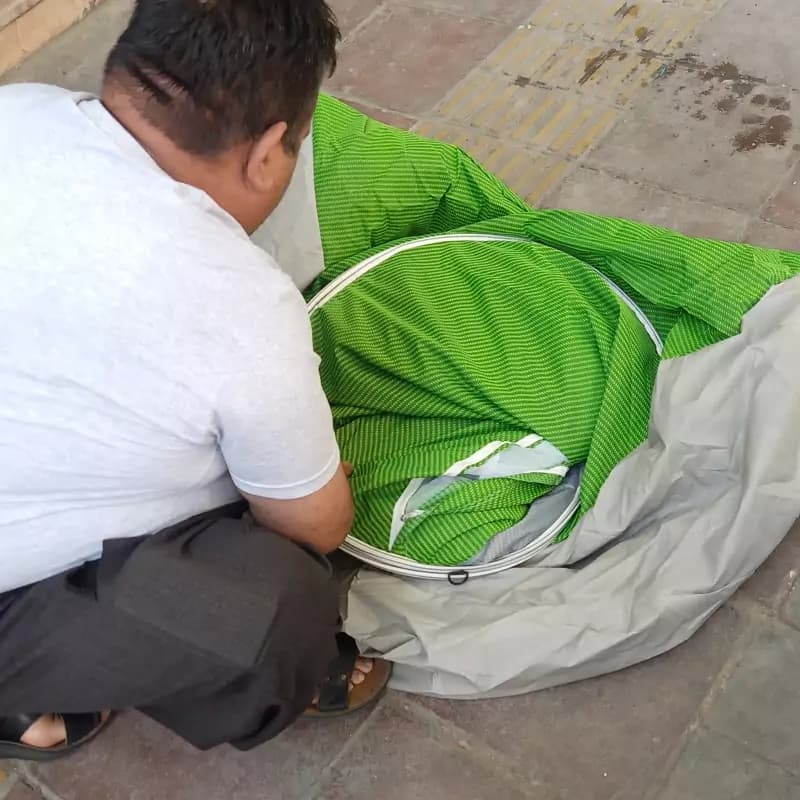 چادر مسافرتی فنری برنو و خیمه کمپی برزنتی 12 نفره — تصویر ۴
