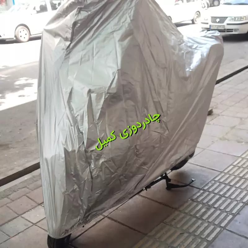 چادر موتورسیکلت شمعی باکسدار و طلق دار — تصویر ۳