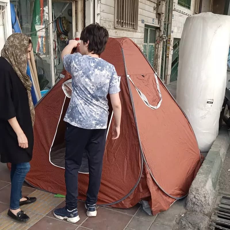 چادر مسافرتی 6 نفره فنری برزنتی — تصویر ۲