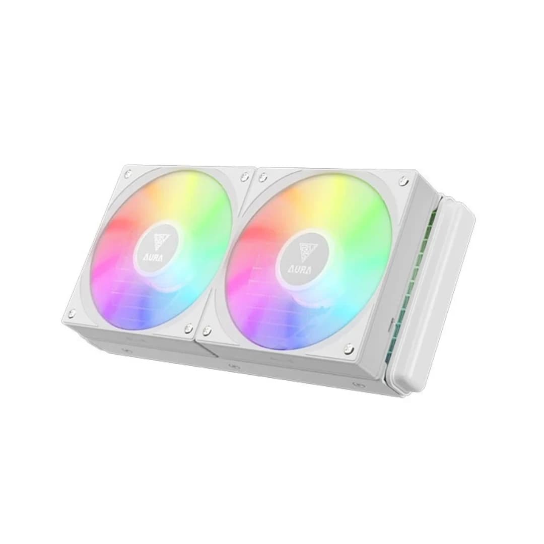 خنک کننده پردازنده گیمدیاس AURA GL240 V2 WH — تصویر ۲