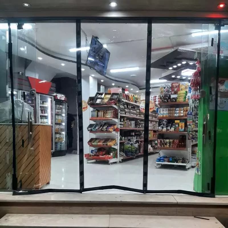 پرده پلاستیکی مغناطیسی عرض 110 در ارتفاع دلخواه — تصویر ۲