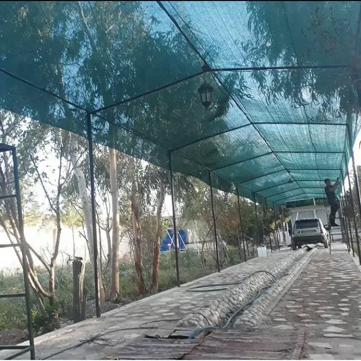 تور گل خانه ا ی80 درصد متر 45.000 تومان درجه یک با دوخت و حلقه چرمی در ابعاد مختلف به سفارش مشتری ( پس کرایه) — تصویر ۲