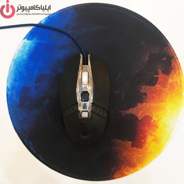 ماوس پد لیزری برند مچر مدل MR-32 سایز قطر 25 سانتی متر — تصویر ۲