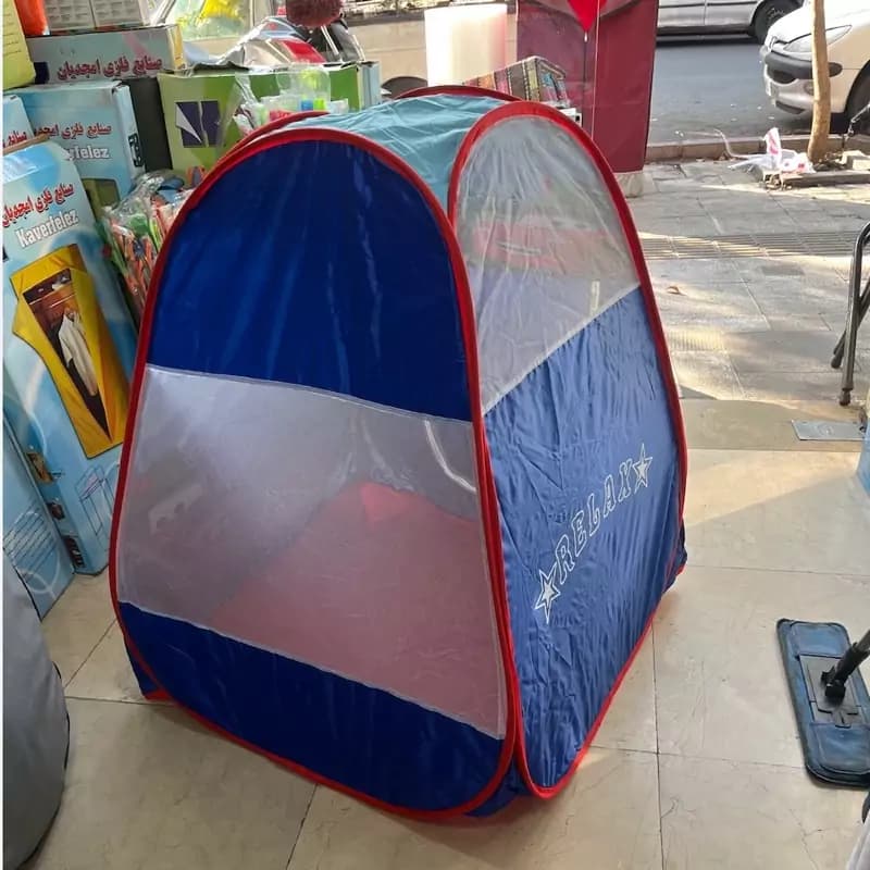 خیمه کودک فنری طرح مک کویین با فیلم محصول — تصویر ۳