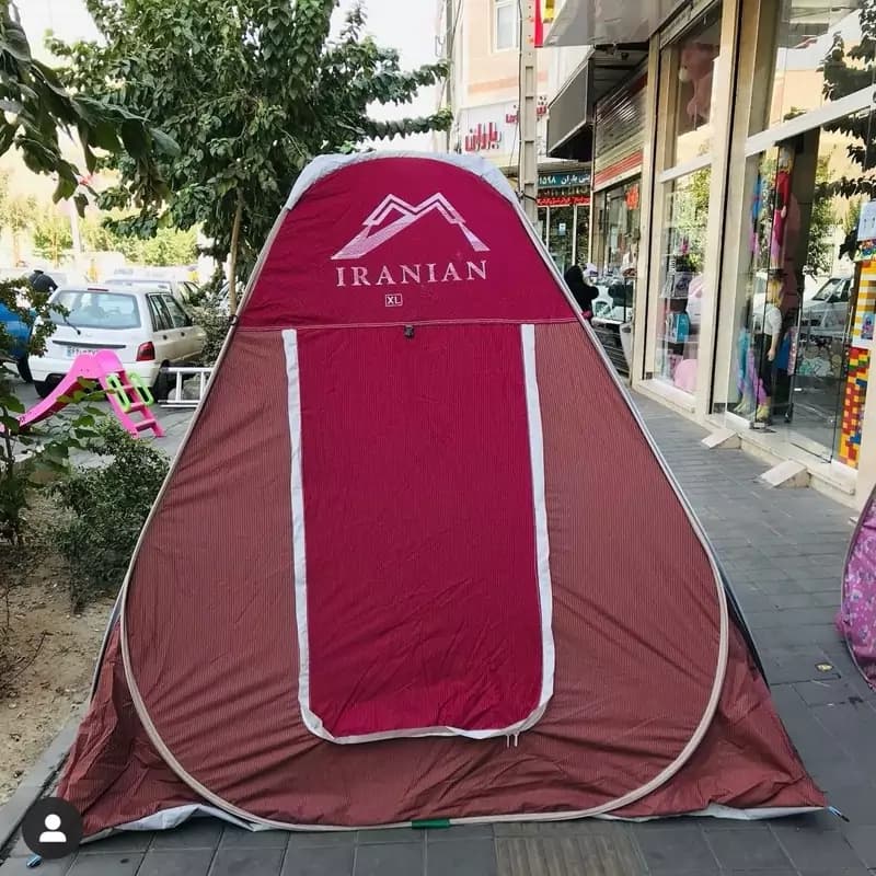 چادر مسافرتی 6 نفره جنس برنو با کف ضخیم و زیپ بزرگ و کیف ضخیم و همرنگ — تصویر ۲