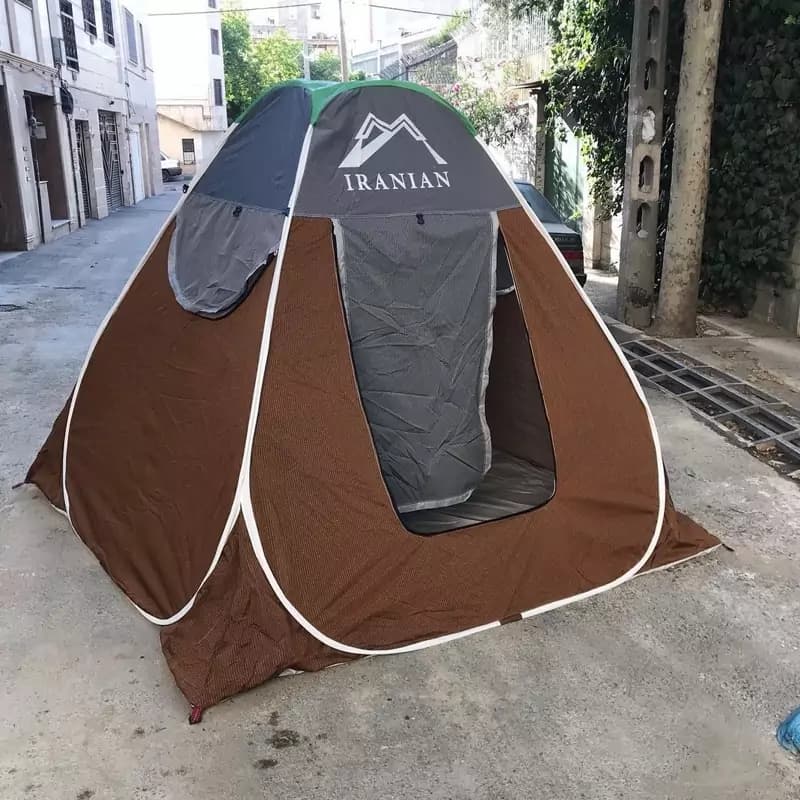 چادر مسافرتی 12 نفره کف ضخیم جنس برنو درجه یک فنری کد B — تصویر ۲