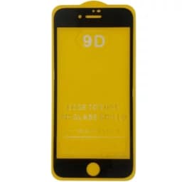 گلس محافظ صفحه نمایش گوشی موبایل مدل شیشه ای فول چسب مناسب برای iPhone 6 6s رنگ مشکی کدk21194