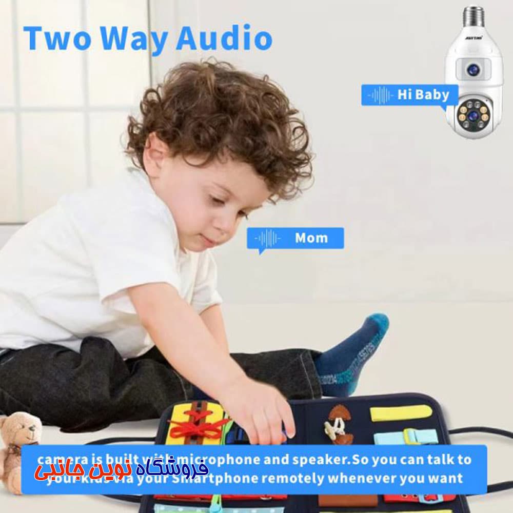 دوربین مداربسته لامپی Jortan مدل JT-9696PRO ا Jortan Camera JT-9696PRO Full Color HD Wifi Indoor Dual (تک / عمده) — تصویر ۳