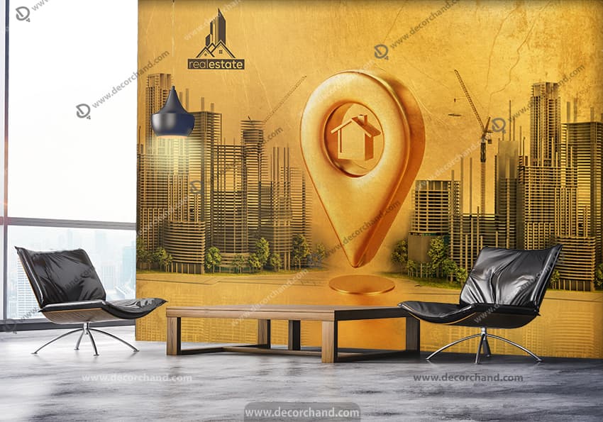 پوستر دیواری سه بعدی برای مشاور املاک WA-2879