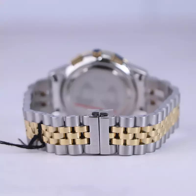 ساعت مچی لاکسمی کرنوگراف زنانه فلزی نقره ای طلایی L 8545/4 — تصویر ۳