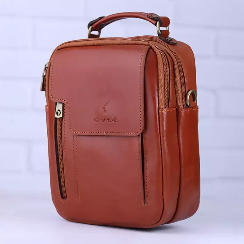 کیف دوشی چرم چرمسال کد 630 — تصویر ۲