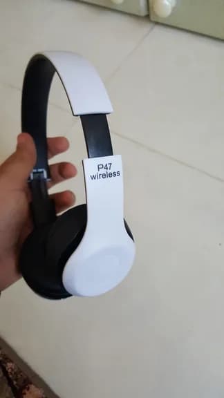 هدفون بلوتوثی مدل P47 بدون قابلیت نویز کنسلینگ، درگاه شارژ Micro USB، دارای شیار کارت حافظهم کدk20876 — تصویر ۴
