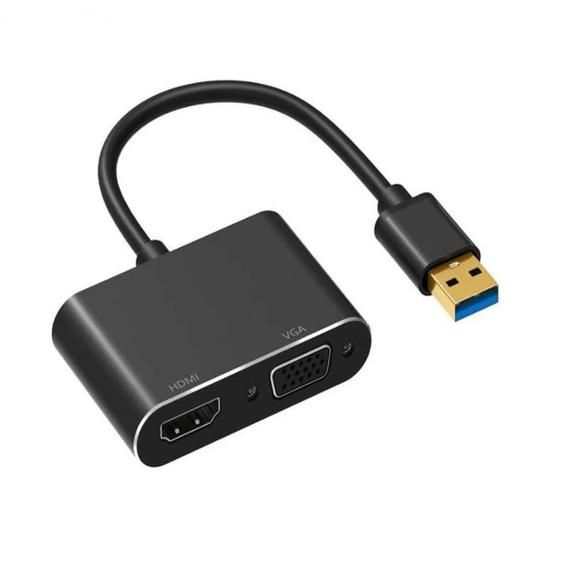 تبدیل کابلی USB3 TO HDMI VGA