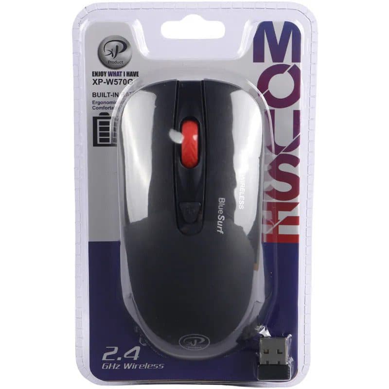 ماوس بی سیم XP-Product XP-W570G ا XP-PRODUCT XP-W570G WIRELESS OPTICAL MOUSE کد 6034