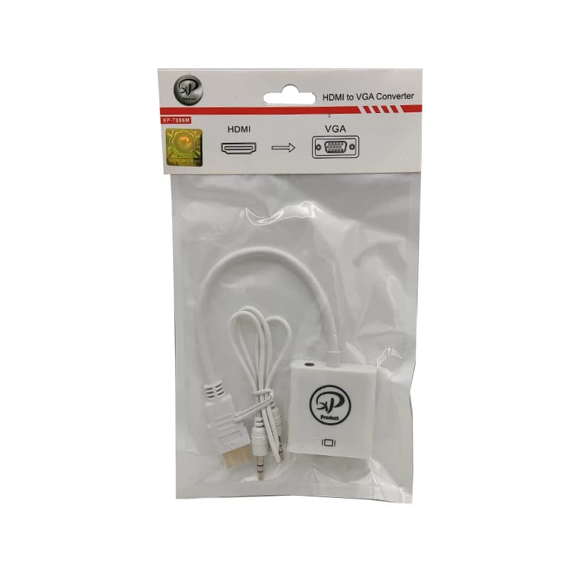 تبدیل XP-Product XP-T886 HDMI To VGA + کابل صدا کد 1833