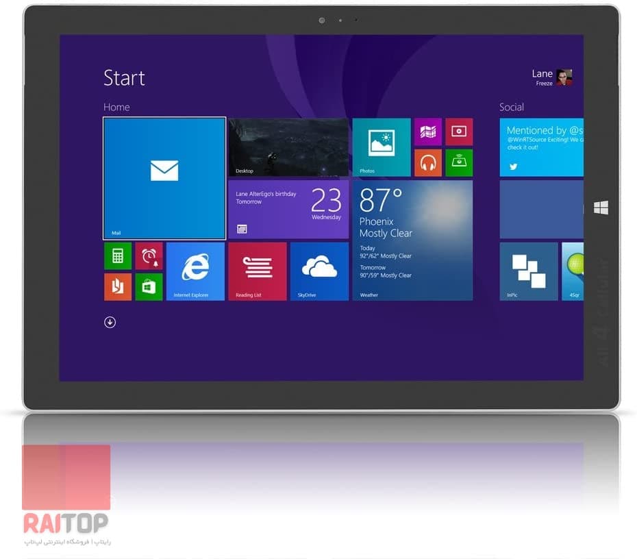 تبلت استوک مایکروسافت مدل Surface Pro 3 به همراه کیبورد — تصویر ۴