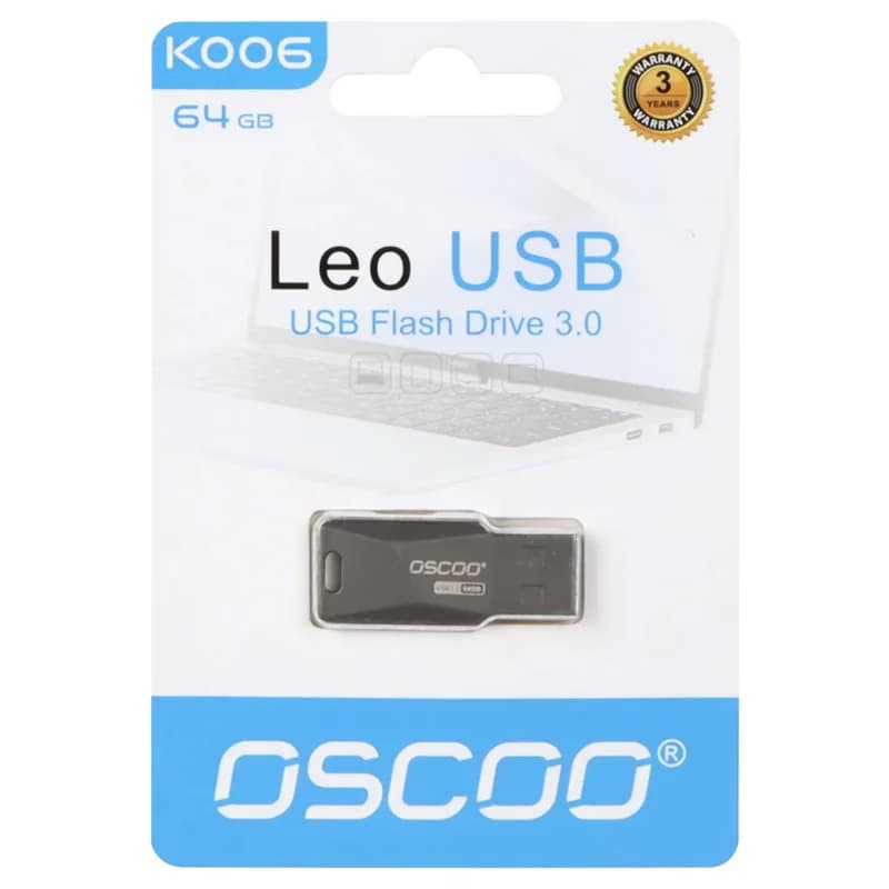 فلش مموری USB3 اوسکو مدل K006 ظرفیت 64 گیگ — تصویر ۲