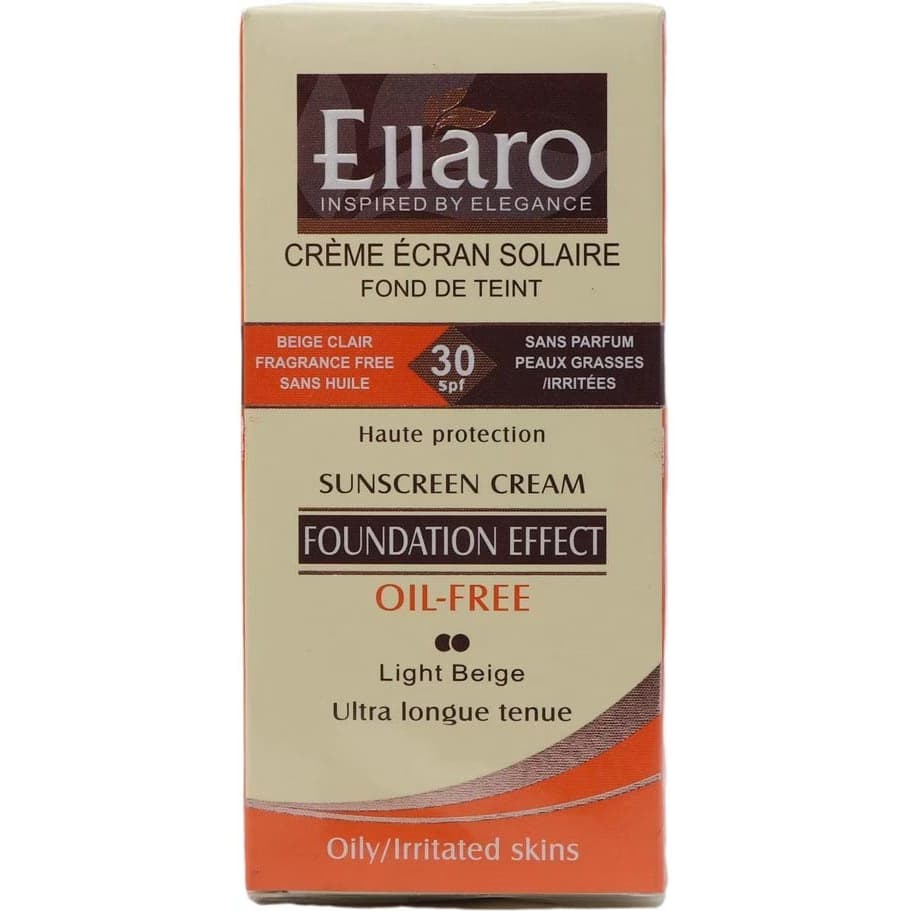 کرم ضد آفتاب رنگی SPF30 بدون چربی الارو مناسب پوست و مختلط حجم 40 میلیلیتر — تصویر ۲