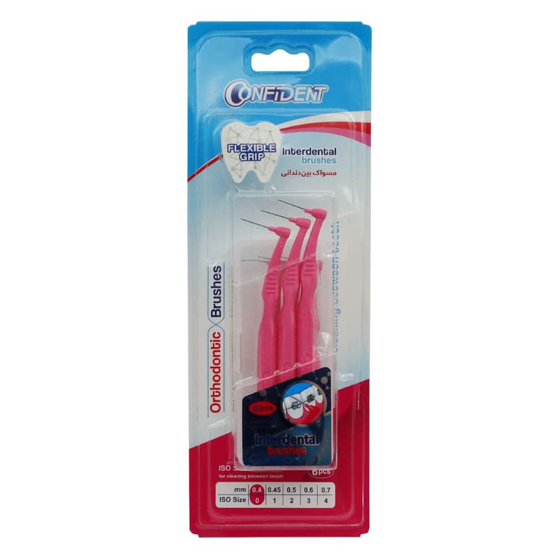 مسواک بین دندانی 6 عددی کانفیدنت سایز 0.7 mm