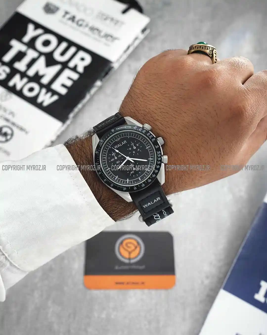 ساعت مچی مردانه والار WALAR طرح MOON SWATCH مدل 2128 — تصویر ۲