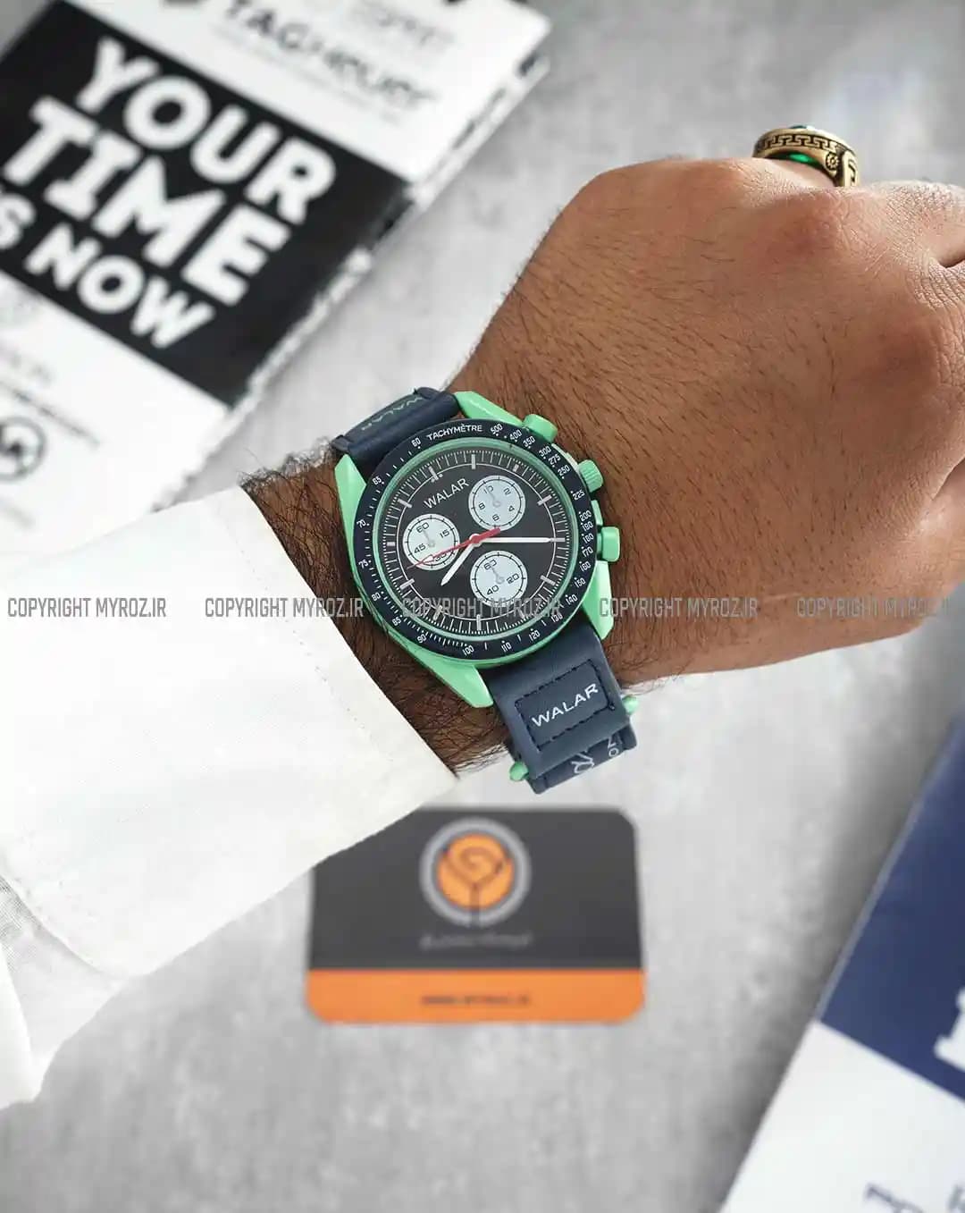 ساعت مچی مردانه والار WALAR طرح MOON SWATCH مدل 2127 — تصویر ۲