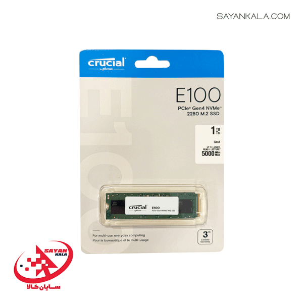 اس اس دی اینترنال کروشیال مدل SSD INTERNAL M.2 CRUCIAL E100 1TB