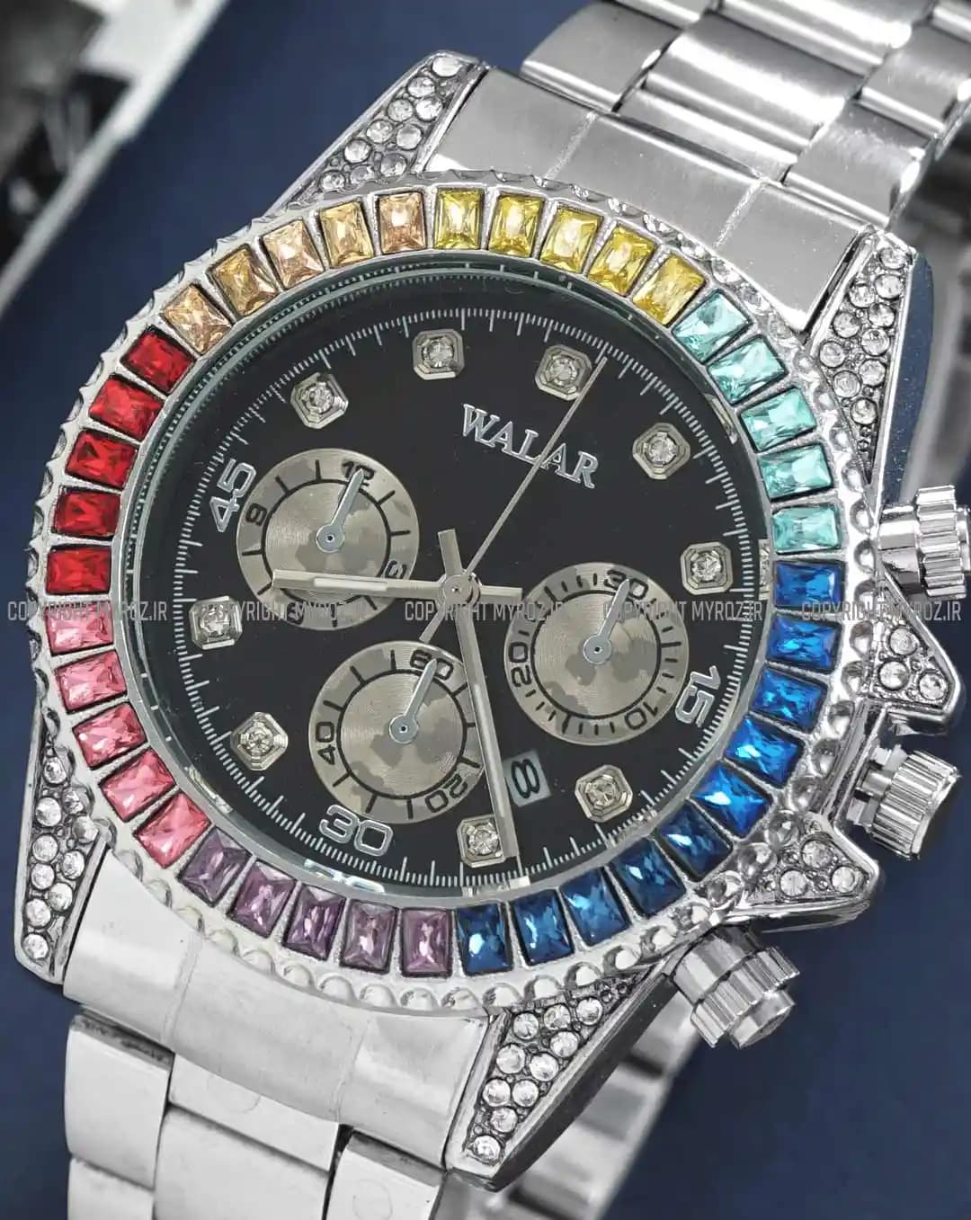 ساعت مچی مردانه والار WALAR طرح DIAMOND مدل 2123 — تصویر ۴