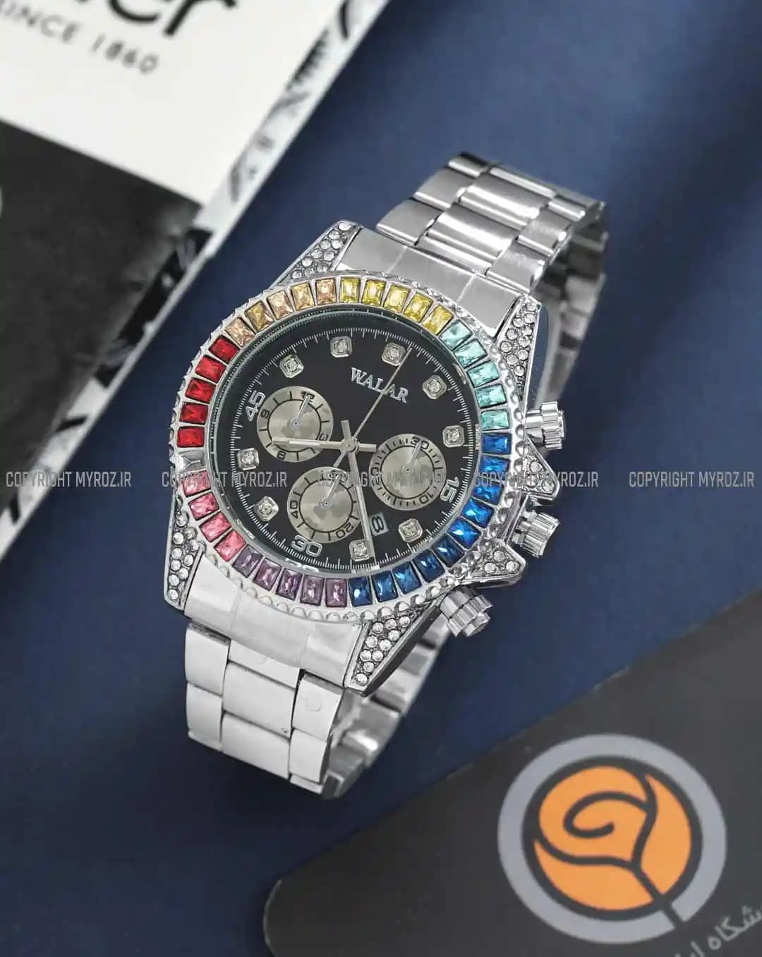 ساعت مچی مردانه والار WALAR طرح DIAMOND مدل 2123 — تصویر ۳