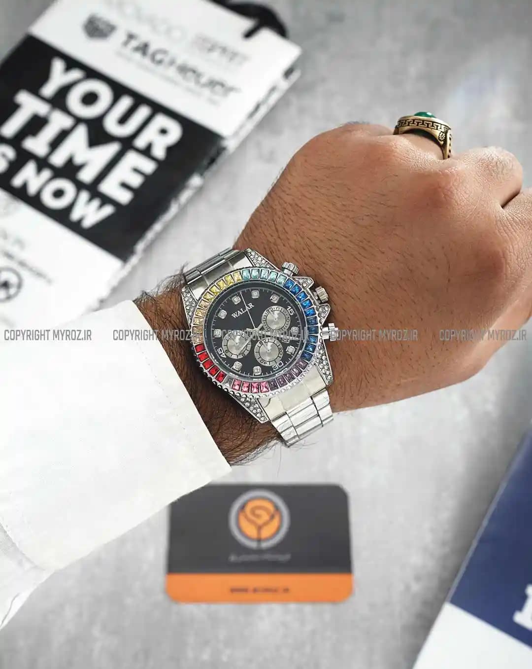 ساعت مچی مردانه والار WALAR طرح DIAMOND مدل 2123 — تصویر ۲