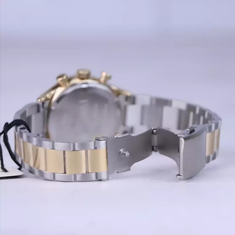 ساعت مچی لاکسمی زنانه فلزی نقره ای طلایی کرنوگراف L 8120/5 — تصویر ۲