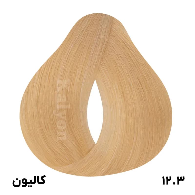 رنگ مو کالیون 12.3 سوپر پلاتین طلایی (سان‌لایت) 125 میل — تصویر ۲