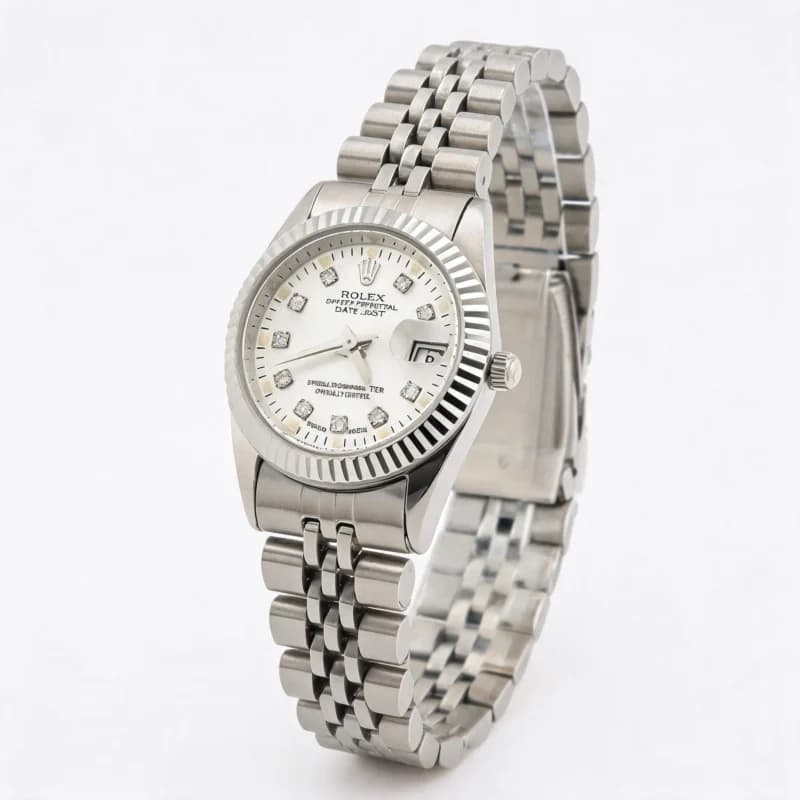 ساعت مچی زنانه رولکس ROLEX طرح دیت جاست مدل 2100 — تصویر ۷