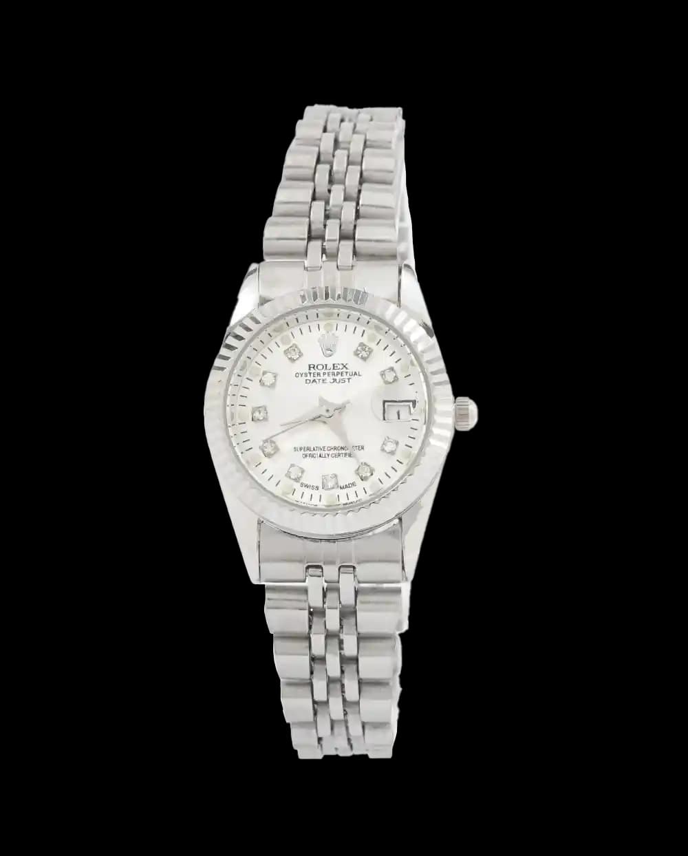 ساعت مچی زنانه رولکس ROLEX طرح دیت جاست مدل 2100