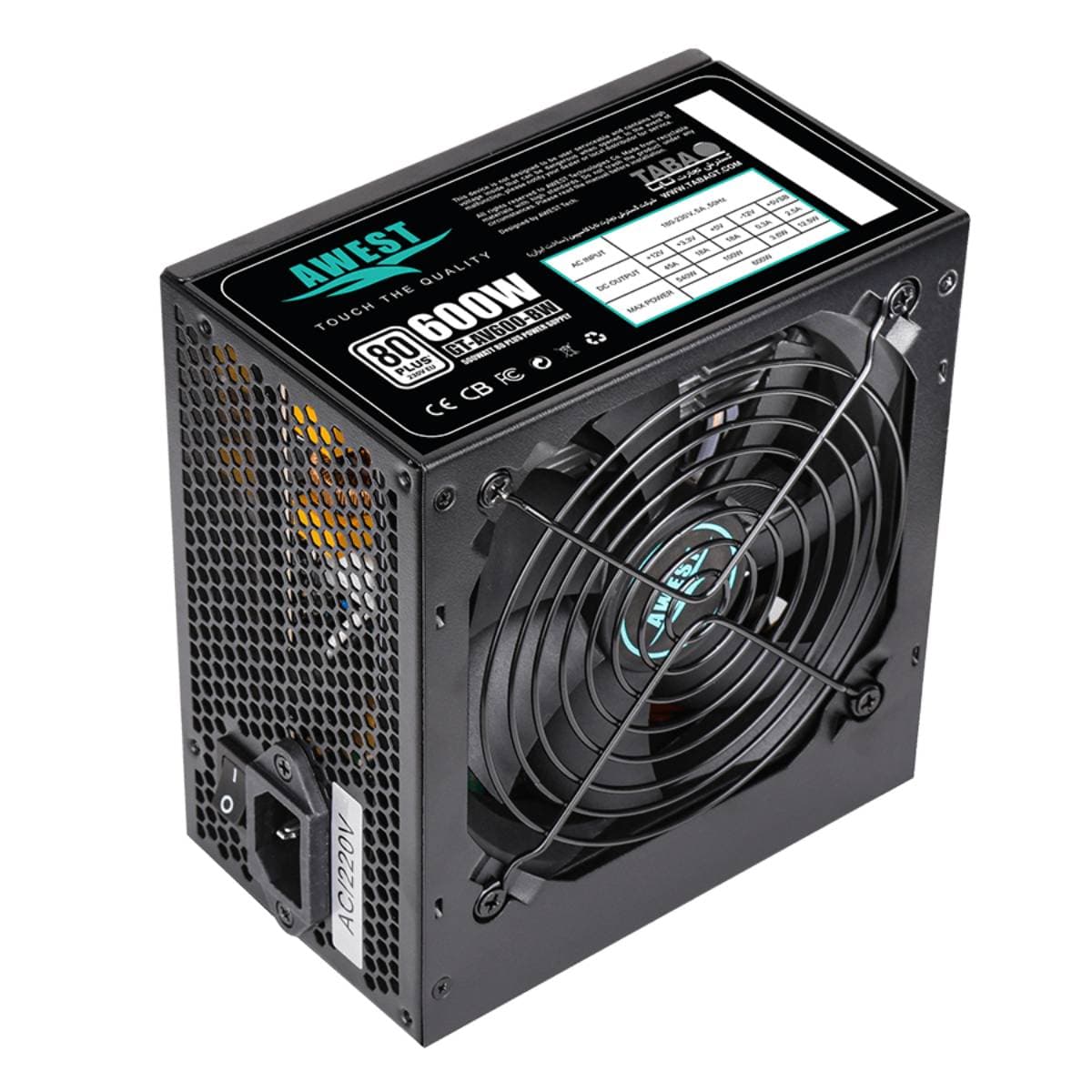 منبع تغذیه Awest 600W Power — تصویر ۲