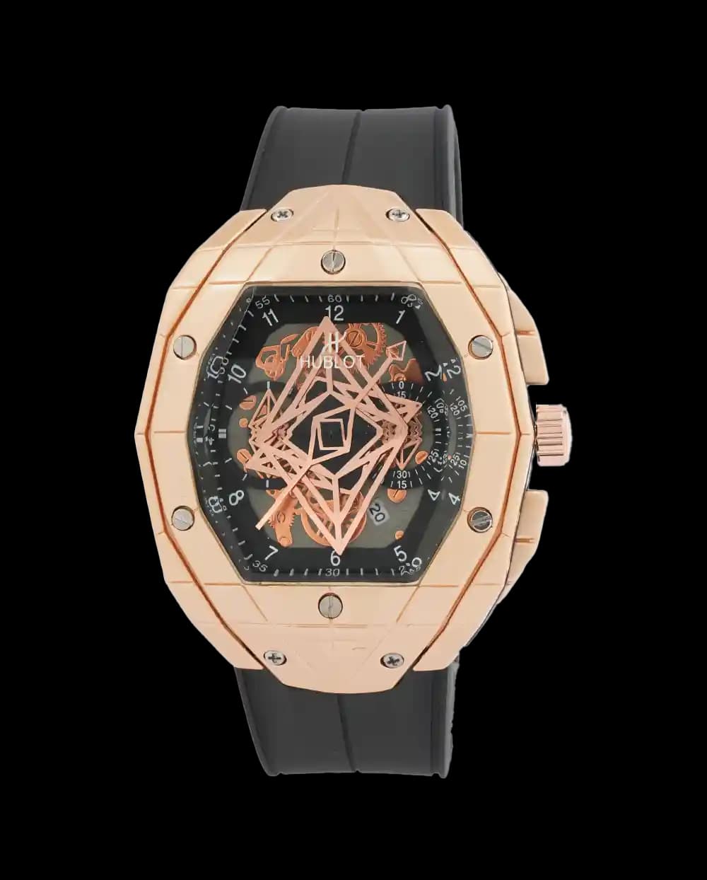 ساعت مچی مردانه هابلوت HUBLOT طرح کهکشانی مدل 2095