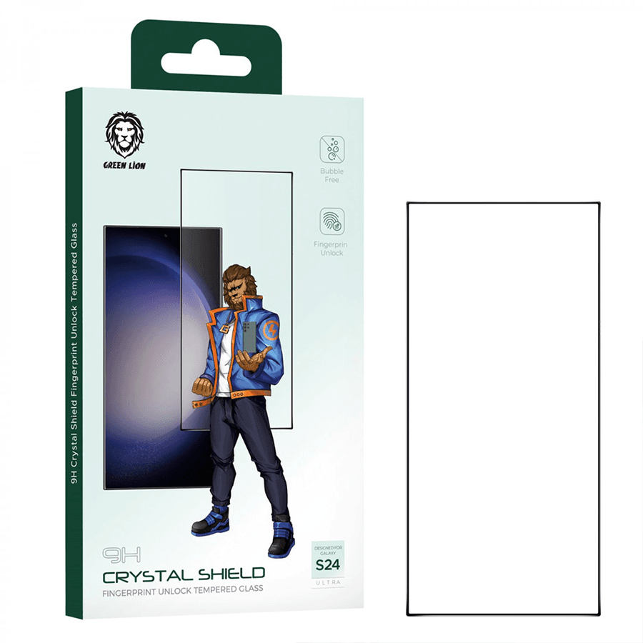گلس شفاف گرین لاین سامسونگ اس 24 پلاس Green Lion 9H Crystal Shield — تصویر ۵