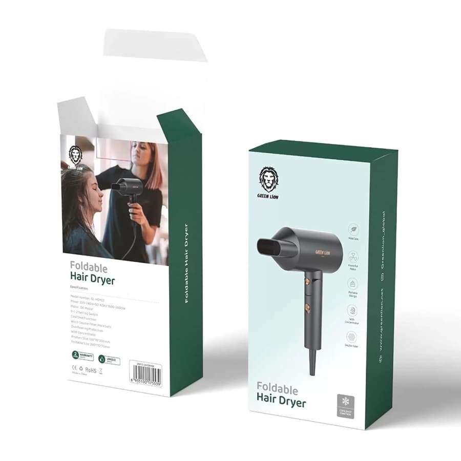 سشوار تاشو مسافرتی گرین لاین Green Lion Foldable Hair Dryer 2000W — تصویر ۵