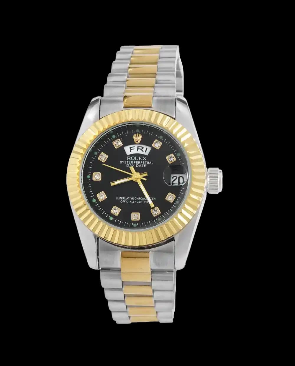 ساعت مچی زنانه رولکس ROLEX طرح DAY DATE مدل 2085