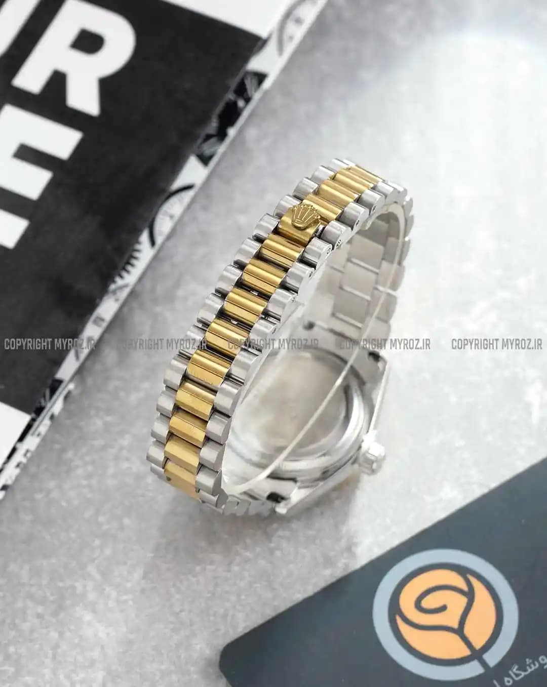ساعت مچی زنانه رولکس ROLEX طرح DAY DATE مدل 2085 — تصویر ۵